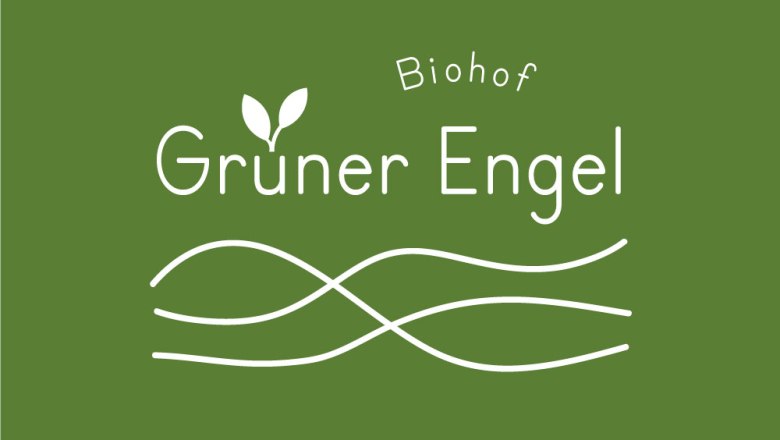 biohof-gruener-engel-logo-cmyk-white, © Biohof Grüner Engel