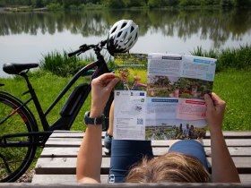 Faltkarte mit allen Informationen über die Gartenradtouren, © Donau Niederösterreich - Kamptal-Wagram-Tullner Donauraum